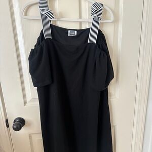 Nom maternity dress, shoulder bow detail